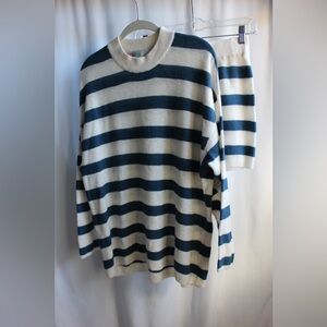 Free People, Malibu Surf Sweater Set, Out to Sea Combo, Size: XS.